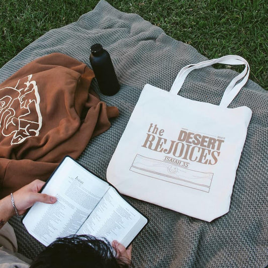 christian tote bag isaiah 35