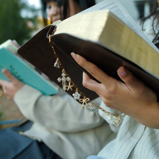 bible charm chain accessory